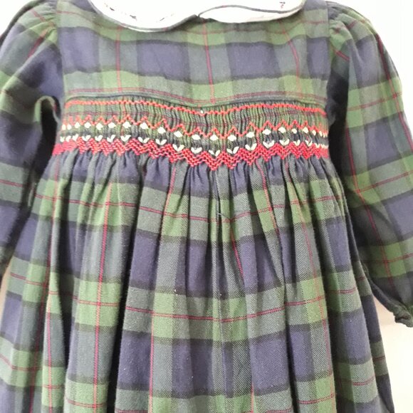 Vintage PolkaTots, Plaid - One Piece Jumpsuit - Long Sleeve - Size 2T - Picture 4 of 13